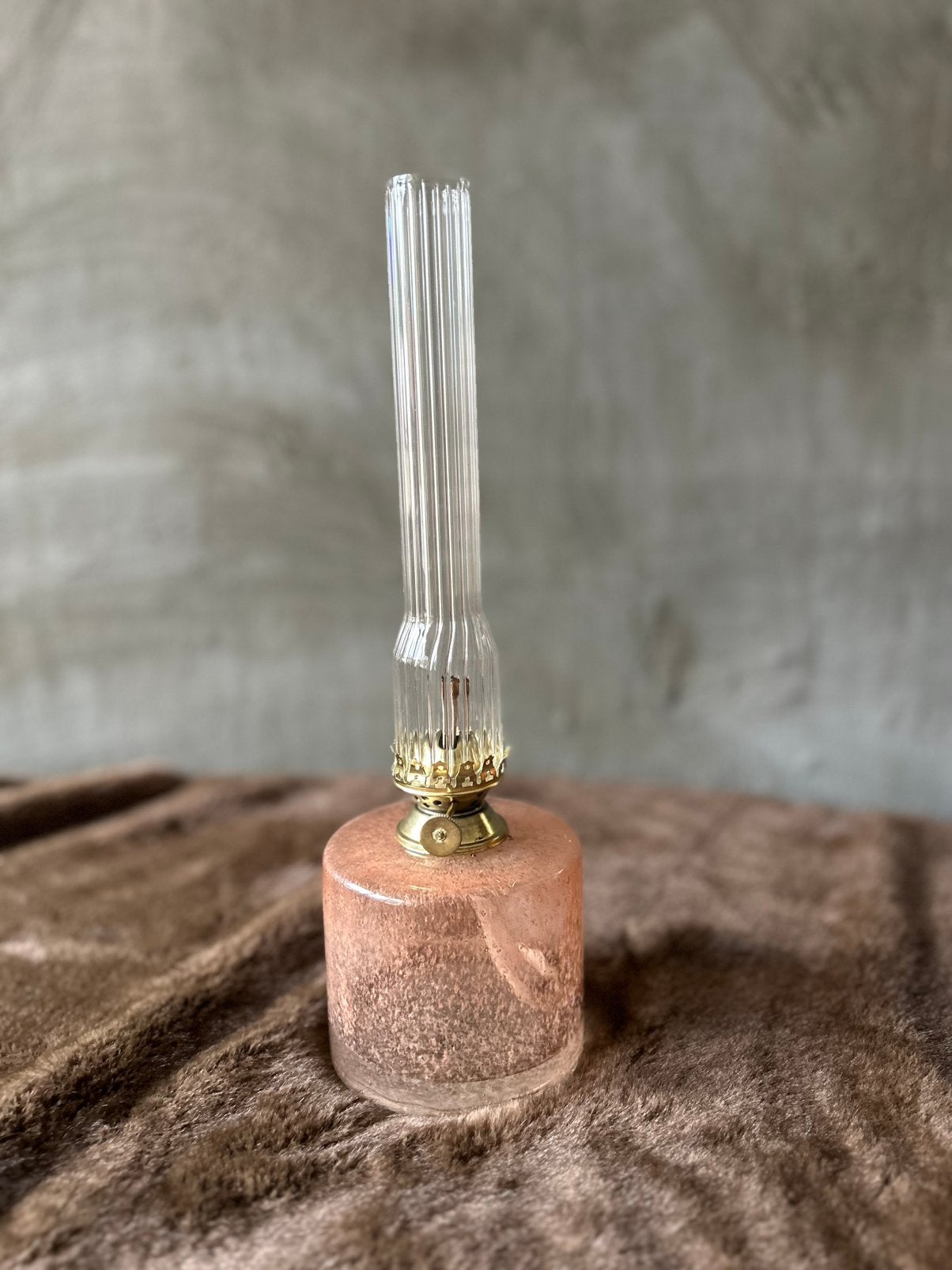 Marmeren olielamp – roze, Roze, Overige fittingen, Ophalen of Verzenden, Zo goed als nieuw