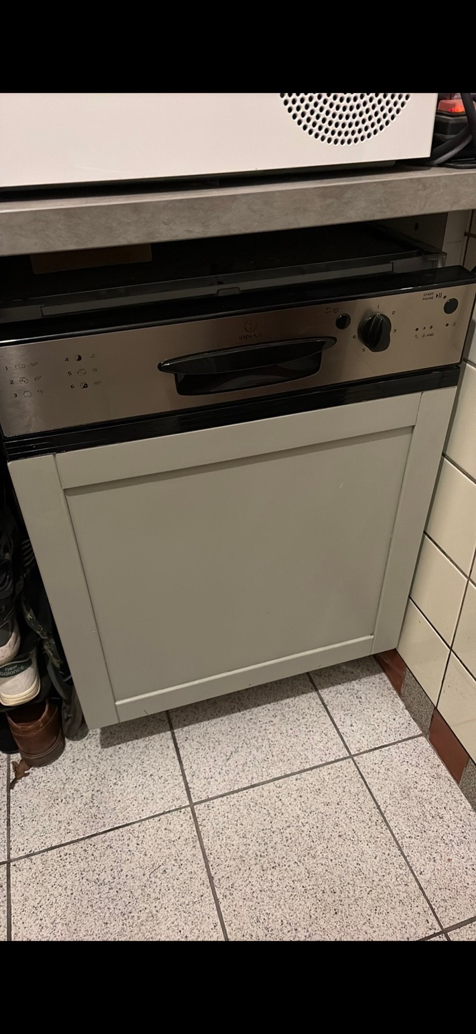 Indesit Vaatwasser, Witgoed en Apparatuur, Ophalen, Gebruikt, 60 cm of meer, Eco programma