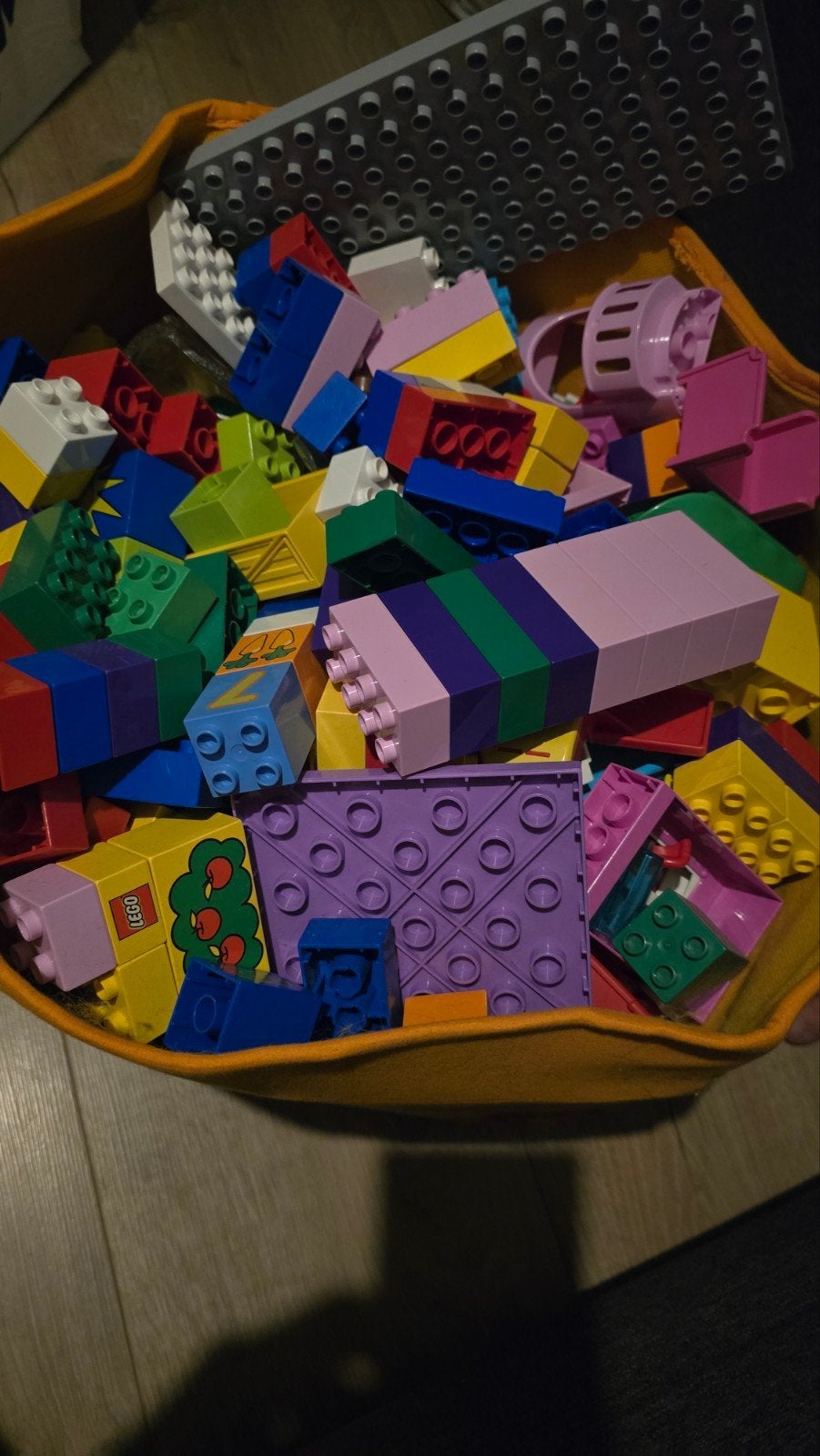 Grote partij Duplo blokken, meubels, glijbanen en poppetjes, Ophalen, Gebruikt, Inclusief extra onderdelen, Duplo