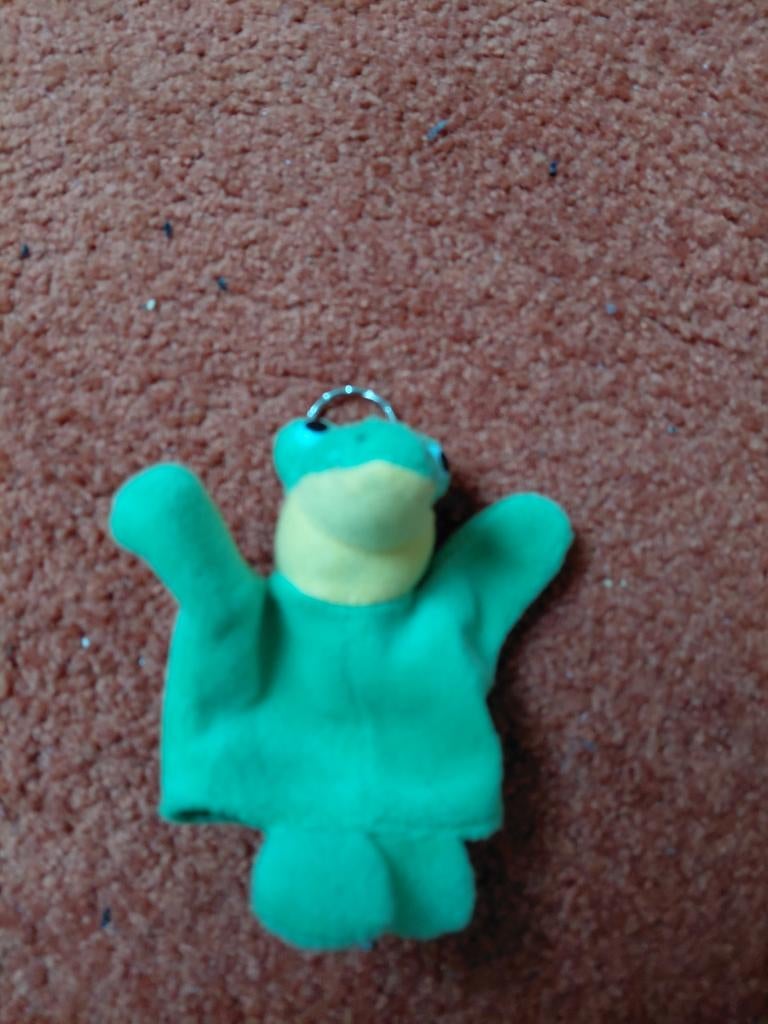 Leuke groene kikkersleutelhanger, Ophalen of Verzenden