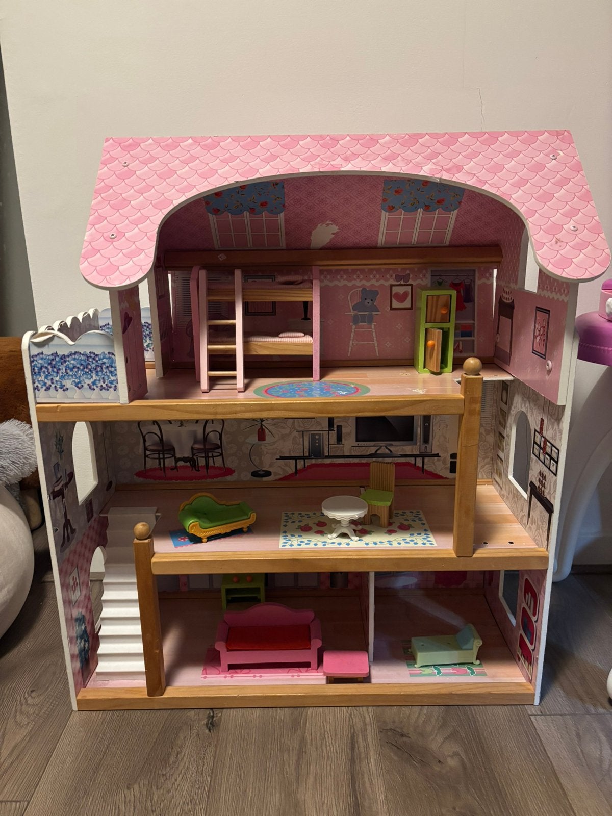 Poppenhuis, Kinderen en Baby's, Speelgoed | Poppenhuizen, Ophalen, Gebruikt, Poppenhuis