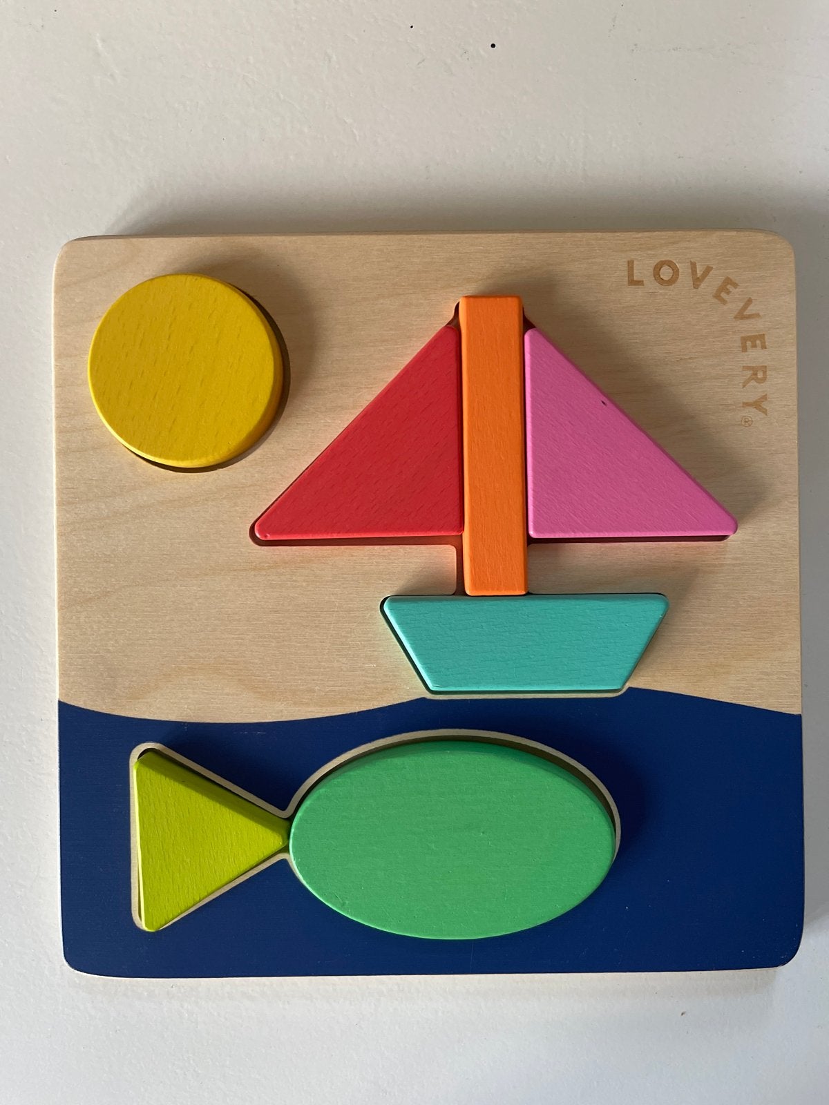 Lovevery Dubbelzijdige Puzzel - The Helper Playkit, 2 tot 4 jaar, Ophalen of Verzenden, Zo goed als nieuw, Van hout