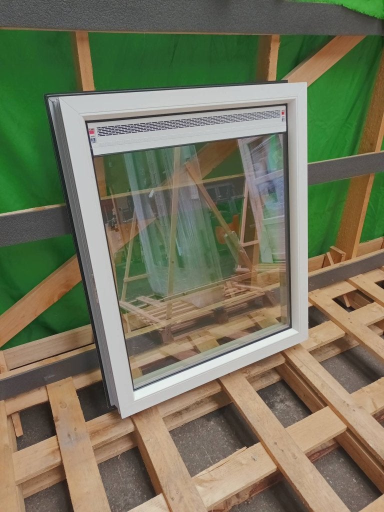 Kunststof Vast kozijn b89,2 x h109,5 cm  -2308-, Kunststof, Raamkozijn, Niet ingevuld, Ophalen of Verzenden