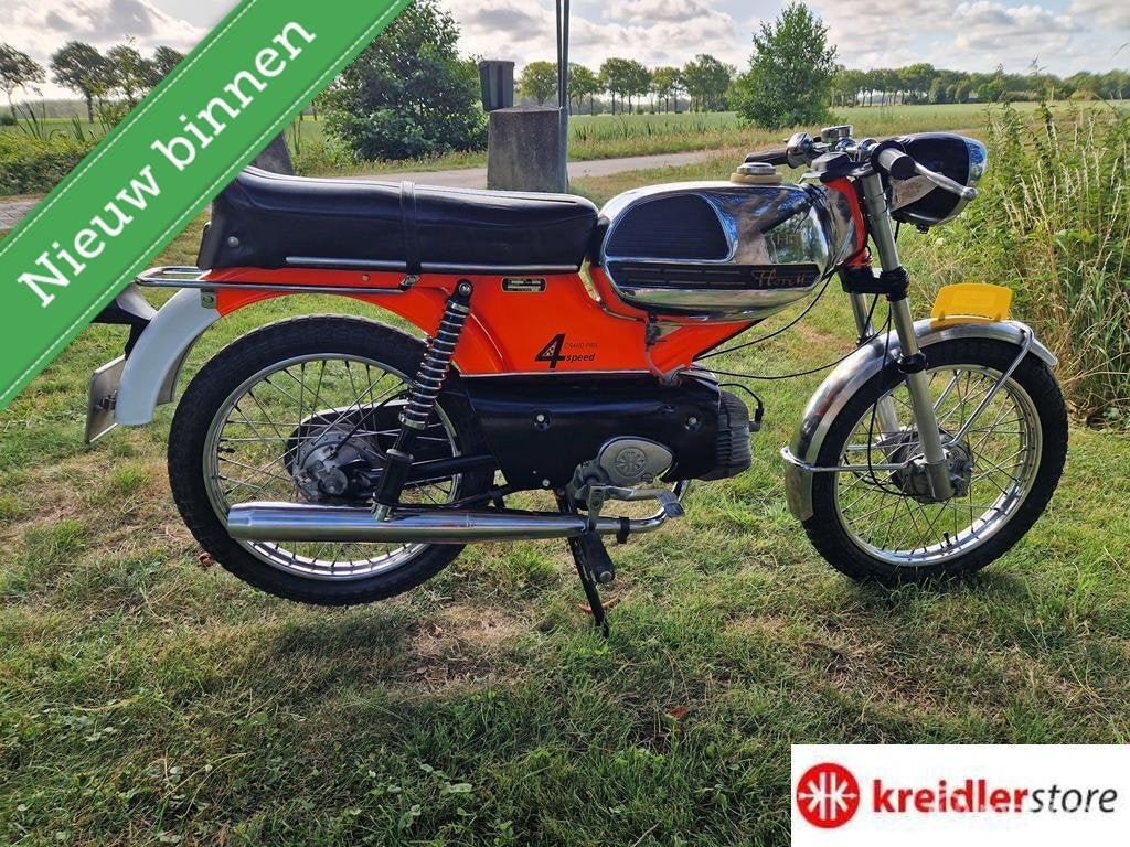 Kreidler RM 4 speed 1973 Fluor met brommer kenteken erg mooi