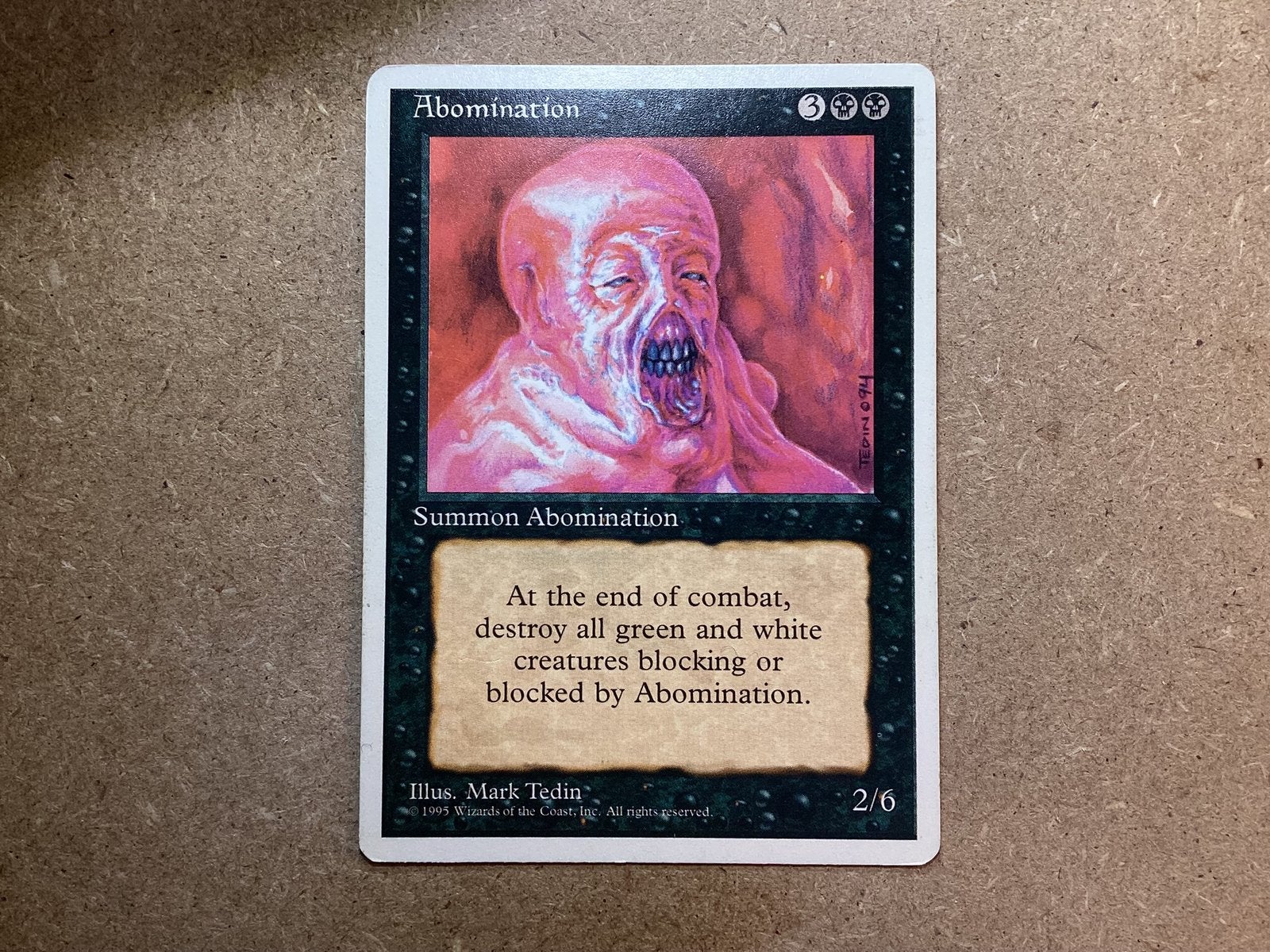 1x Abomination (Good), Ophalen of Verzenden, Gebruikt, Losse kaart