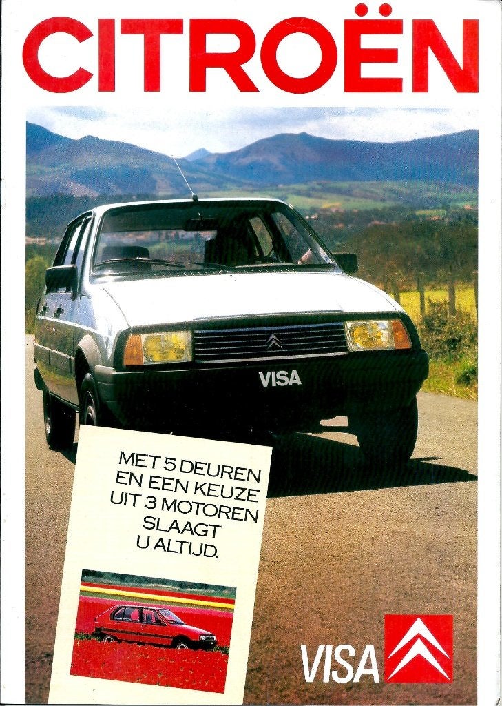Folder Citroen Visa 1987, Verzenden, Gelezen, Citroën