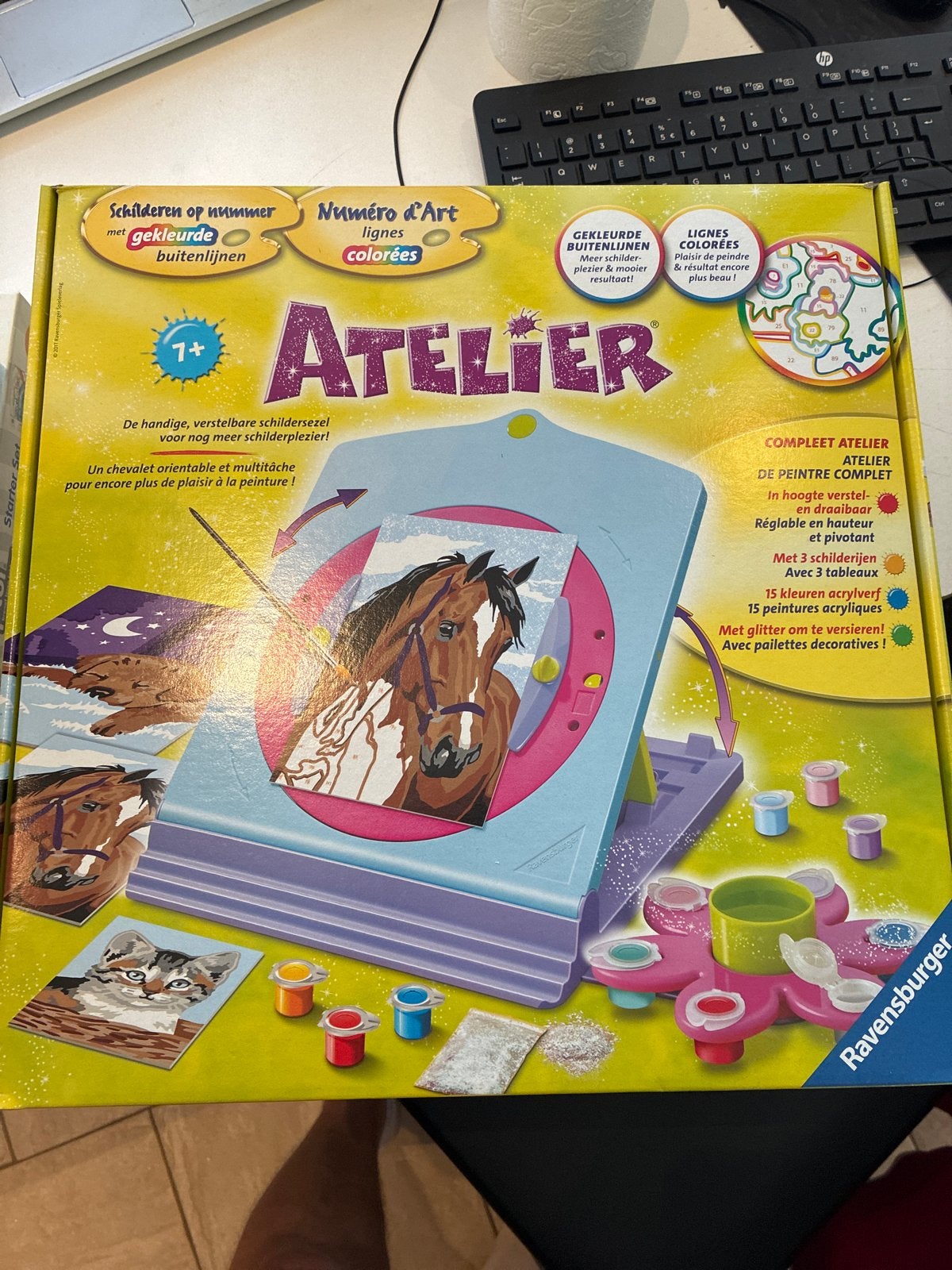 Ravensburger Schilder op Nummer Atelier Set, Ophalen, Zo goed als nieuw