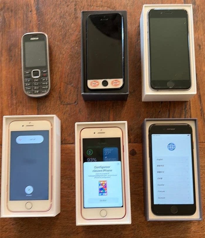 Iphone5,6,7,7red te koop, Ophalen, 70 %, Zonder abonnement, 128 GB