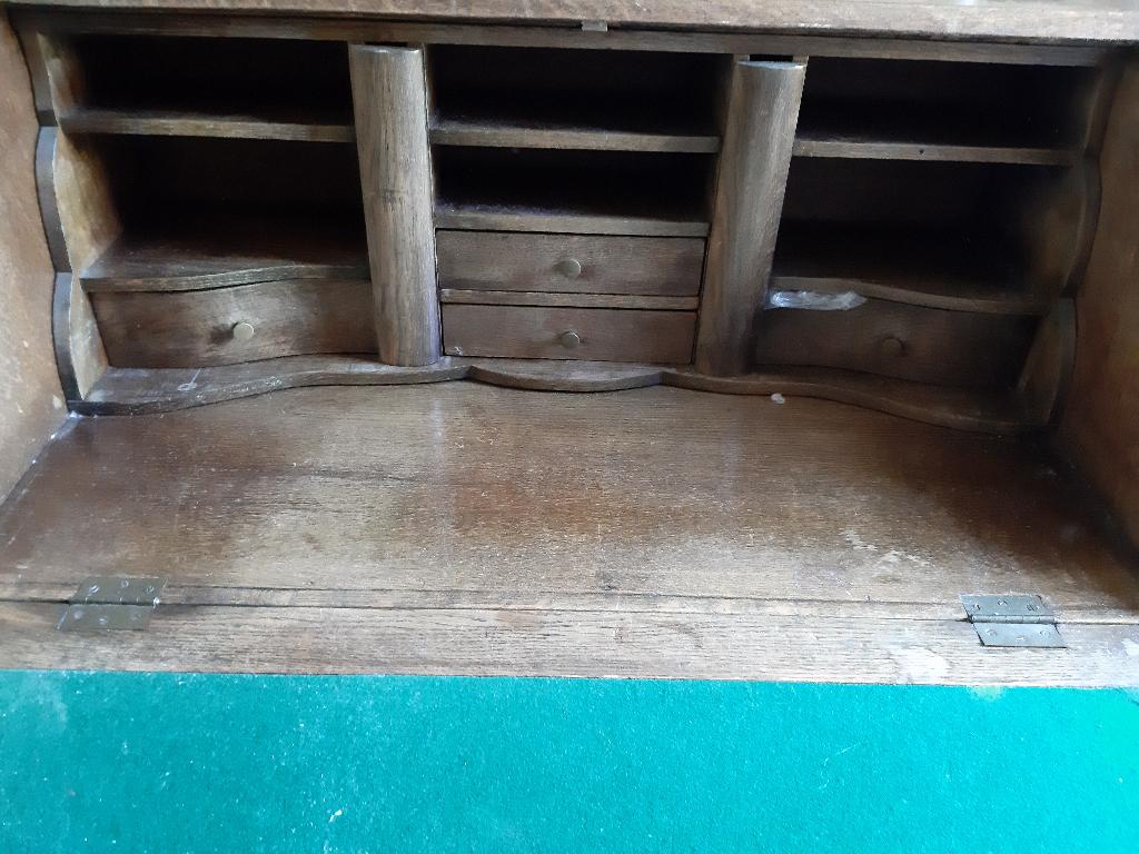 Secretaire - Eikenhoud - to be refurbished, Ophalen, Gebruikt