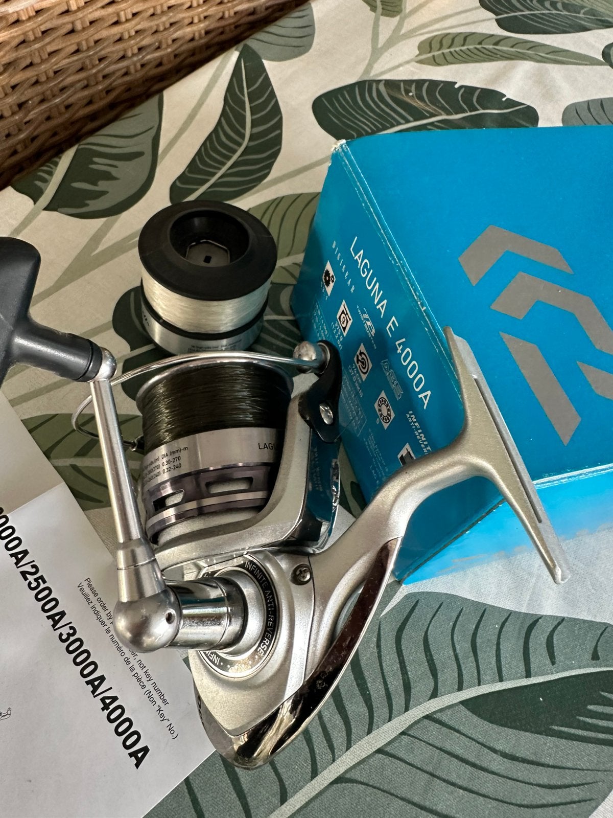 Daiwa laguna 4000 molen, Ophalen, Zo goed als nieuw, Molen