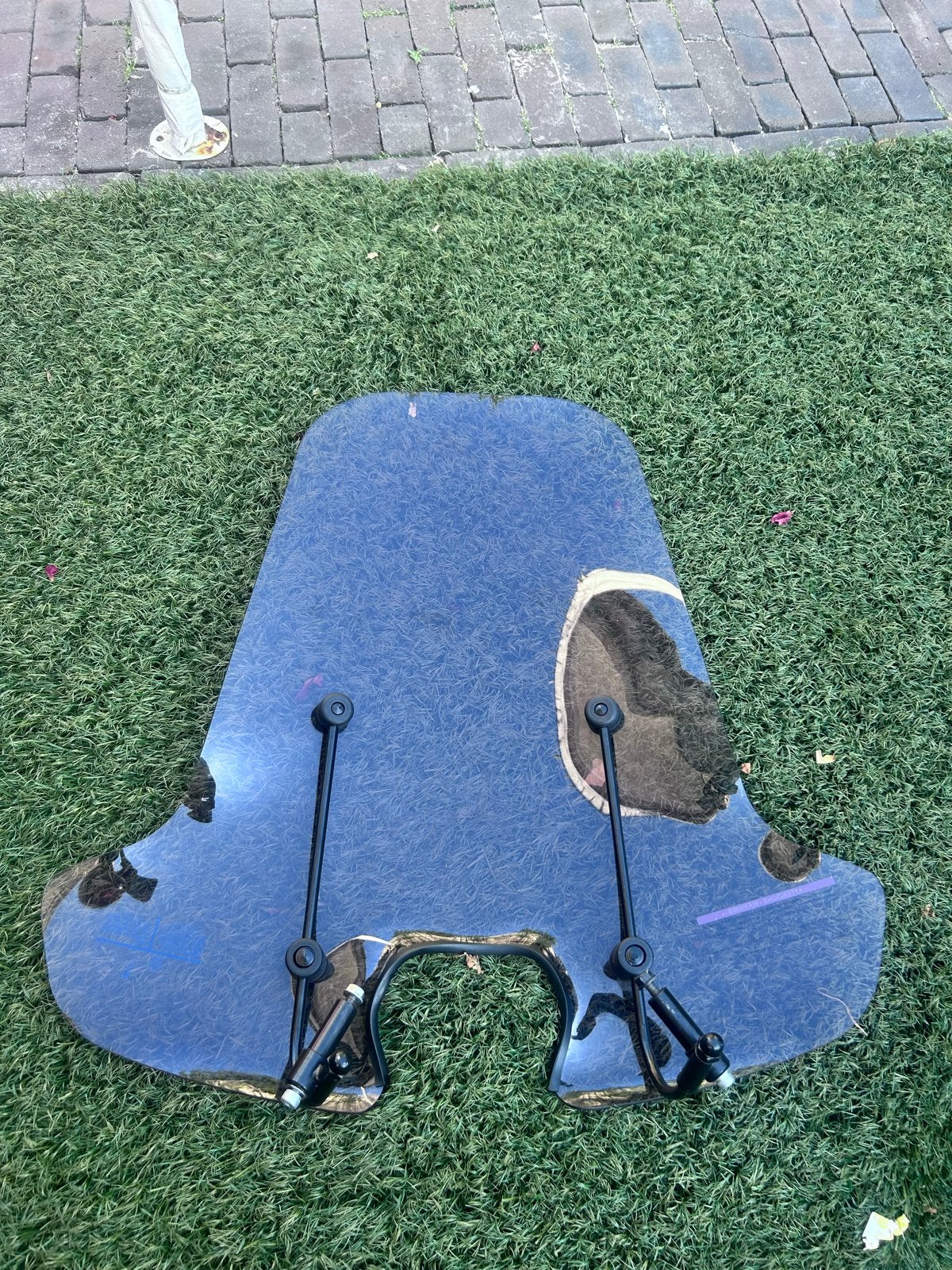 Oog smoke windscherm scooter - compleet met bevestigingsset, Ophalen of Verzenden, Gebruikt, Overige typen, Overige merken