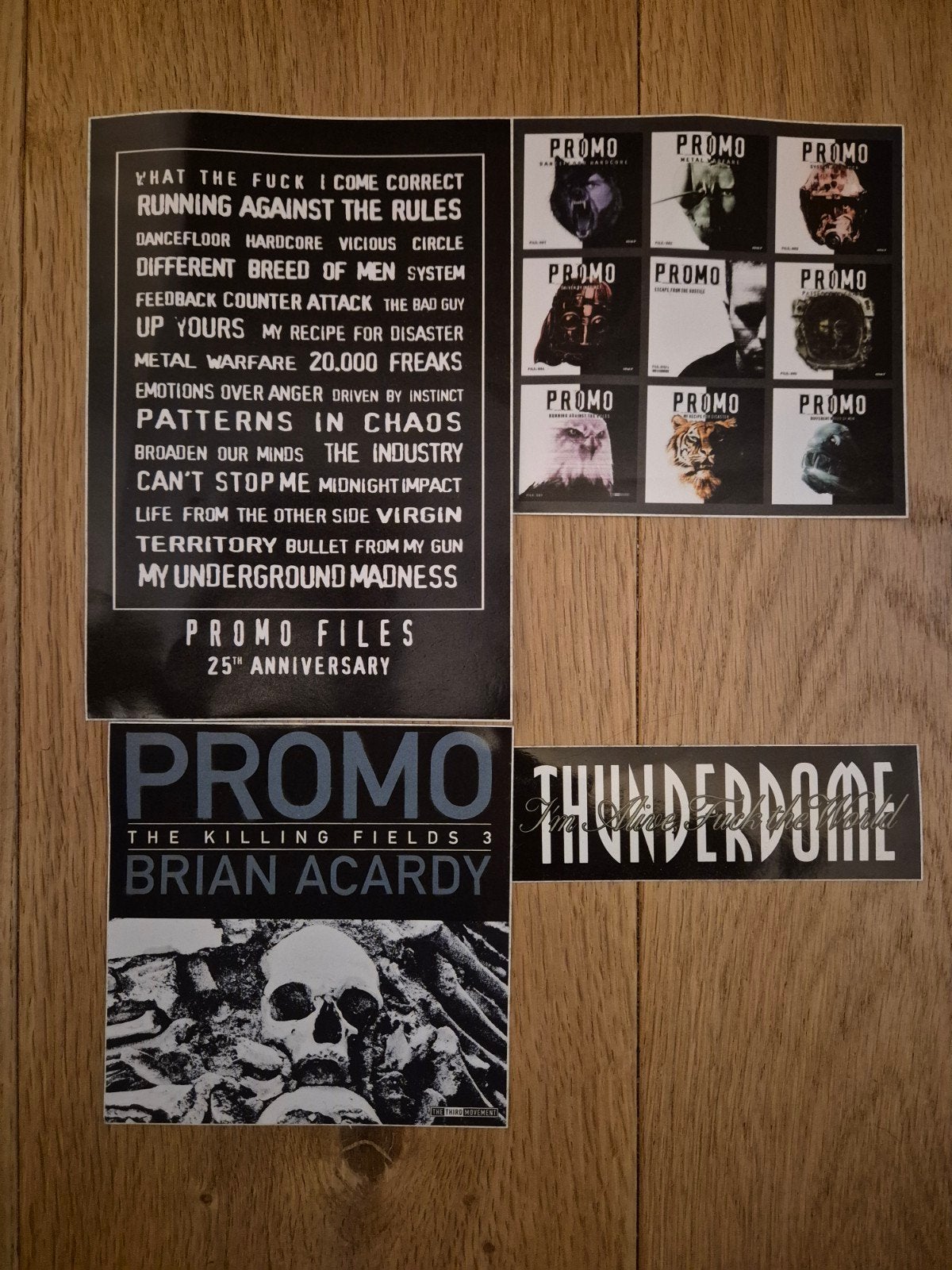 Stickers DJ Promo / Thunderdome, Ophalen of Verzenden, Zo goed als nieuw