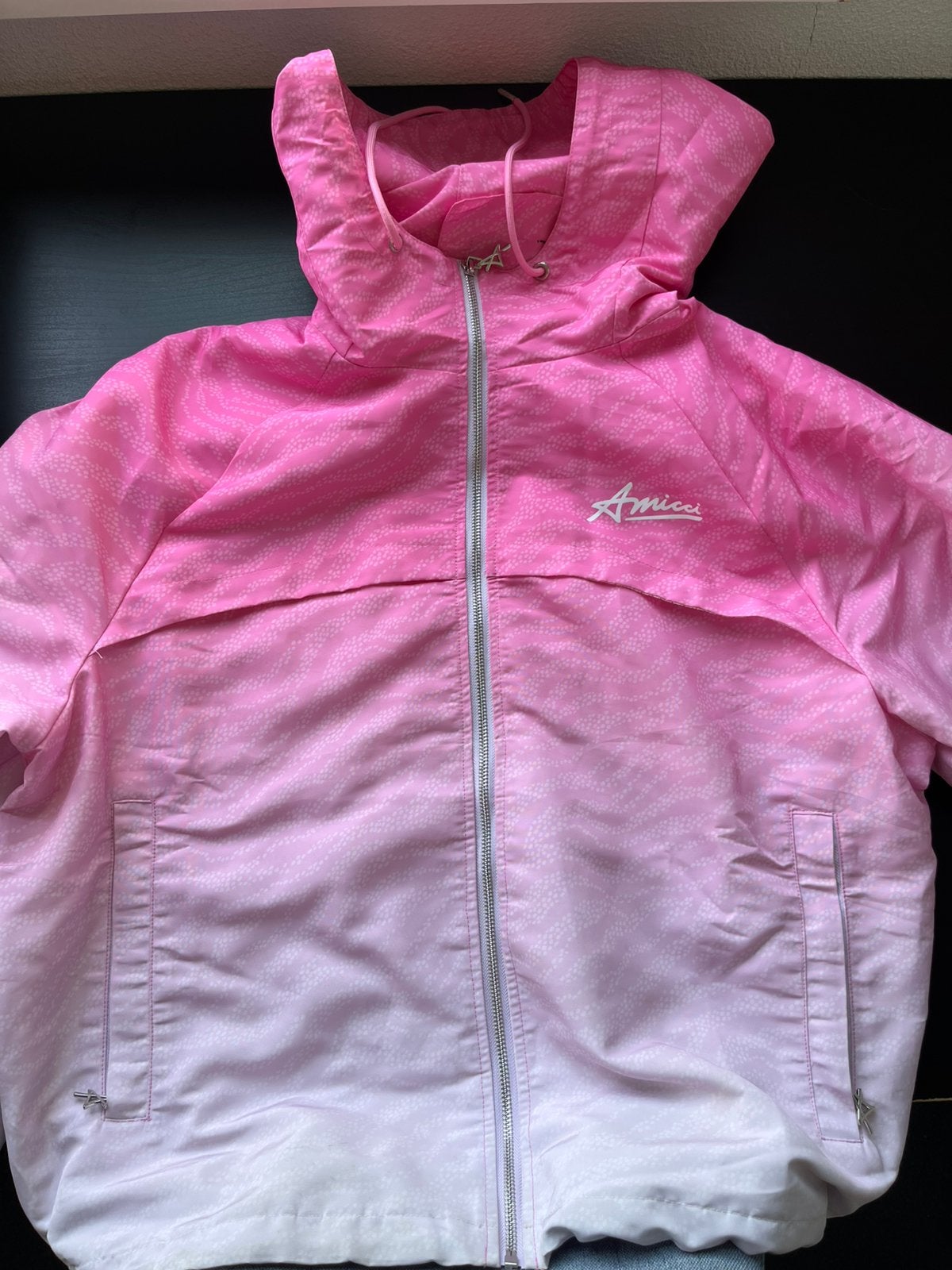 Amicci windbreaker, Ophalen of Verzenden, Zo goed als nieuw, Maat 56/58 (XL), Zwart