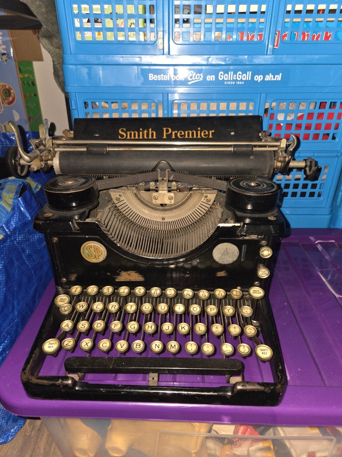 Antieke Smith Premier Typemachine – Prachtig Decoratie- of R, Ophalen, Gebruikt