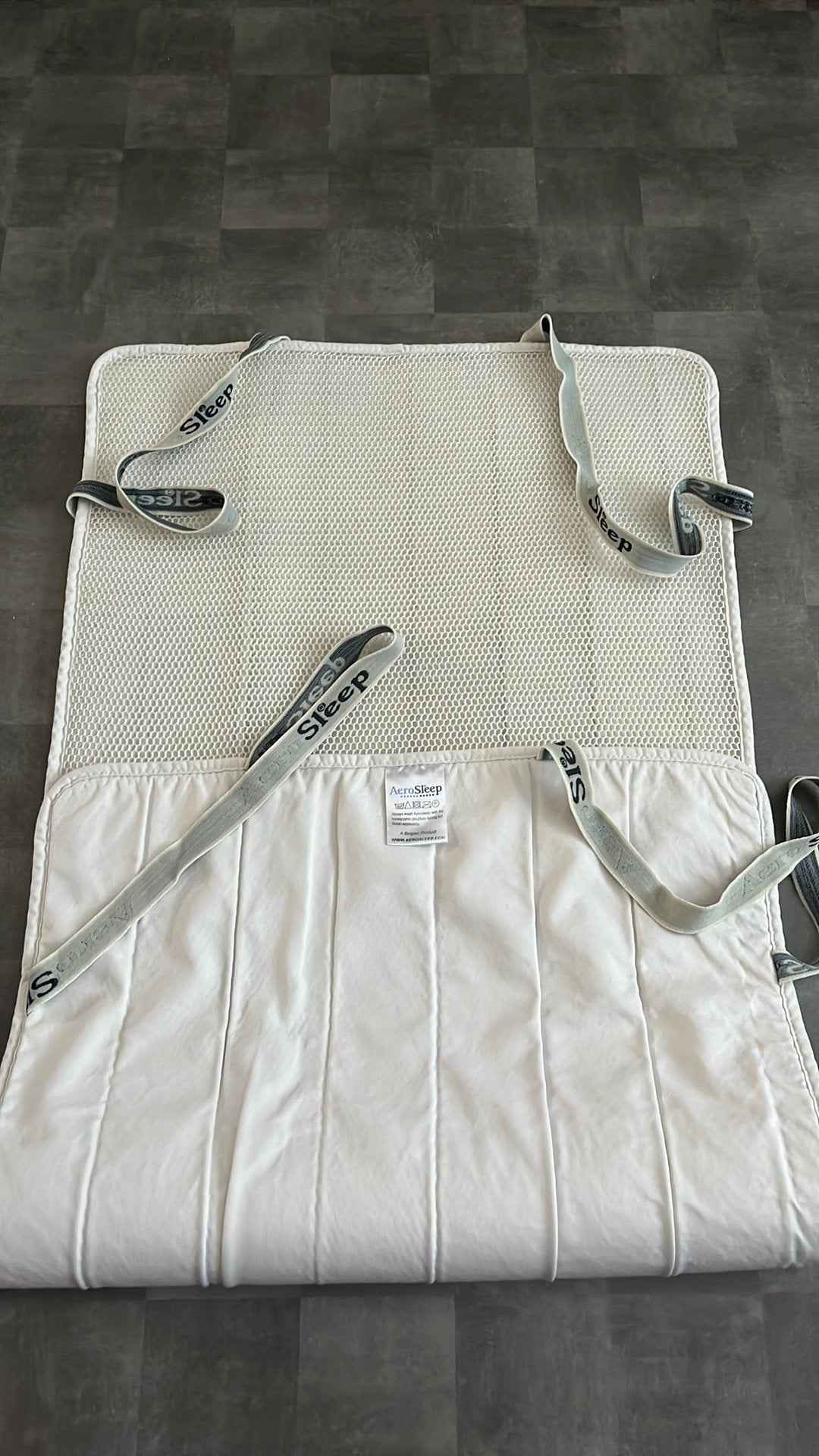 Aerosleep matrasdek / topper 60x120 incl Aerosleep hoeslaken, Jongetje of Meisje, Wit, Overige typen, Ophalen of Verzenden