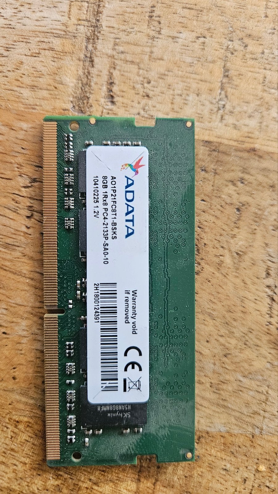 ADATA 8GB DDR4 Laptop Geheugen 2666MHz, DDR4, 8 GB, Ophalen of Verzenden, Zo goed als nieuw