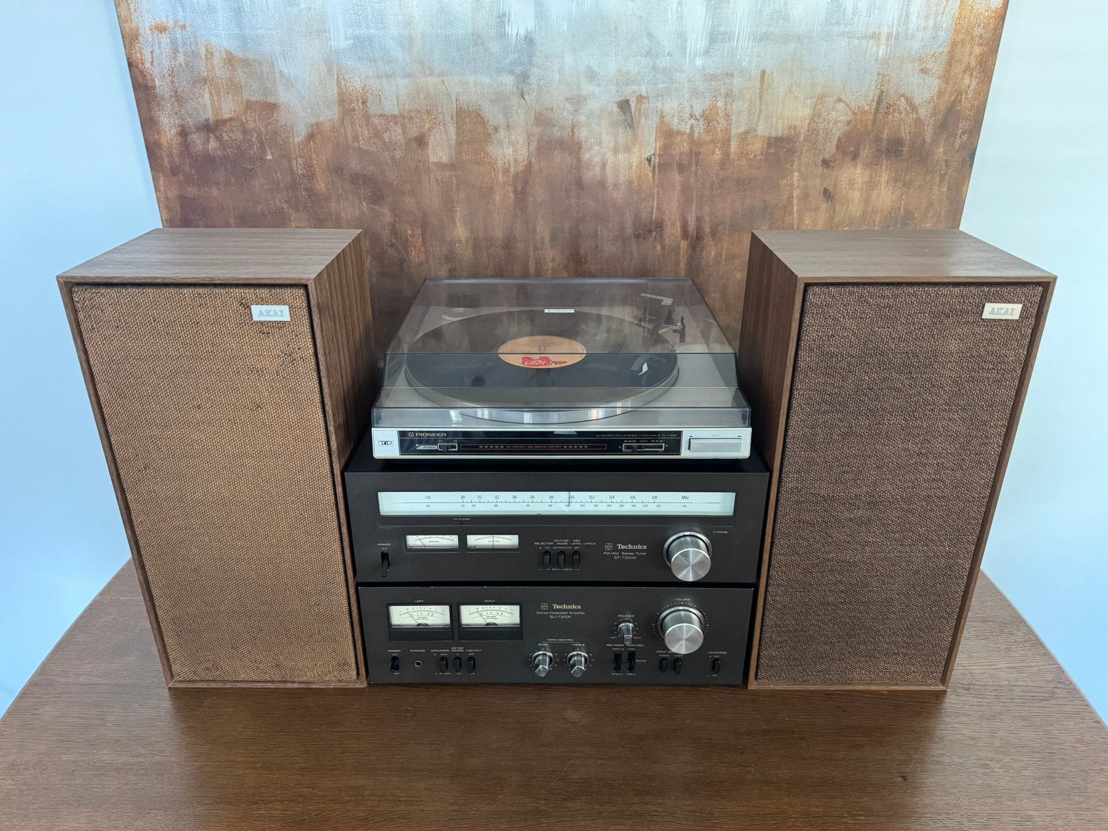 Vintage Stereo-set met Platenspeler, Ophalen, Gebruikt, Tuner of Radio, Overige merken