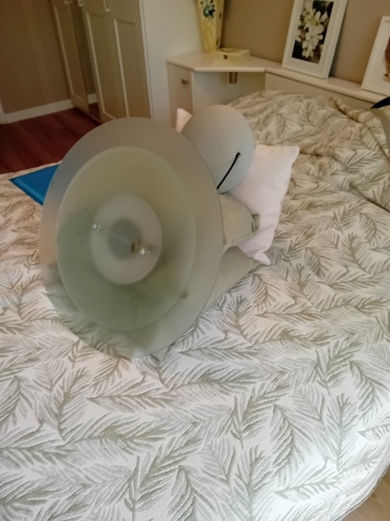hanglamp (halogeen), Ophalen, Gebruikt, Glas, B22 (Bajonetsluiting)