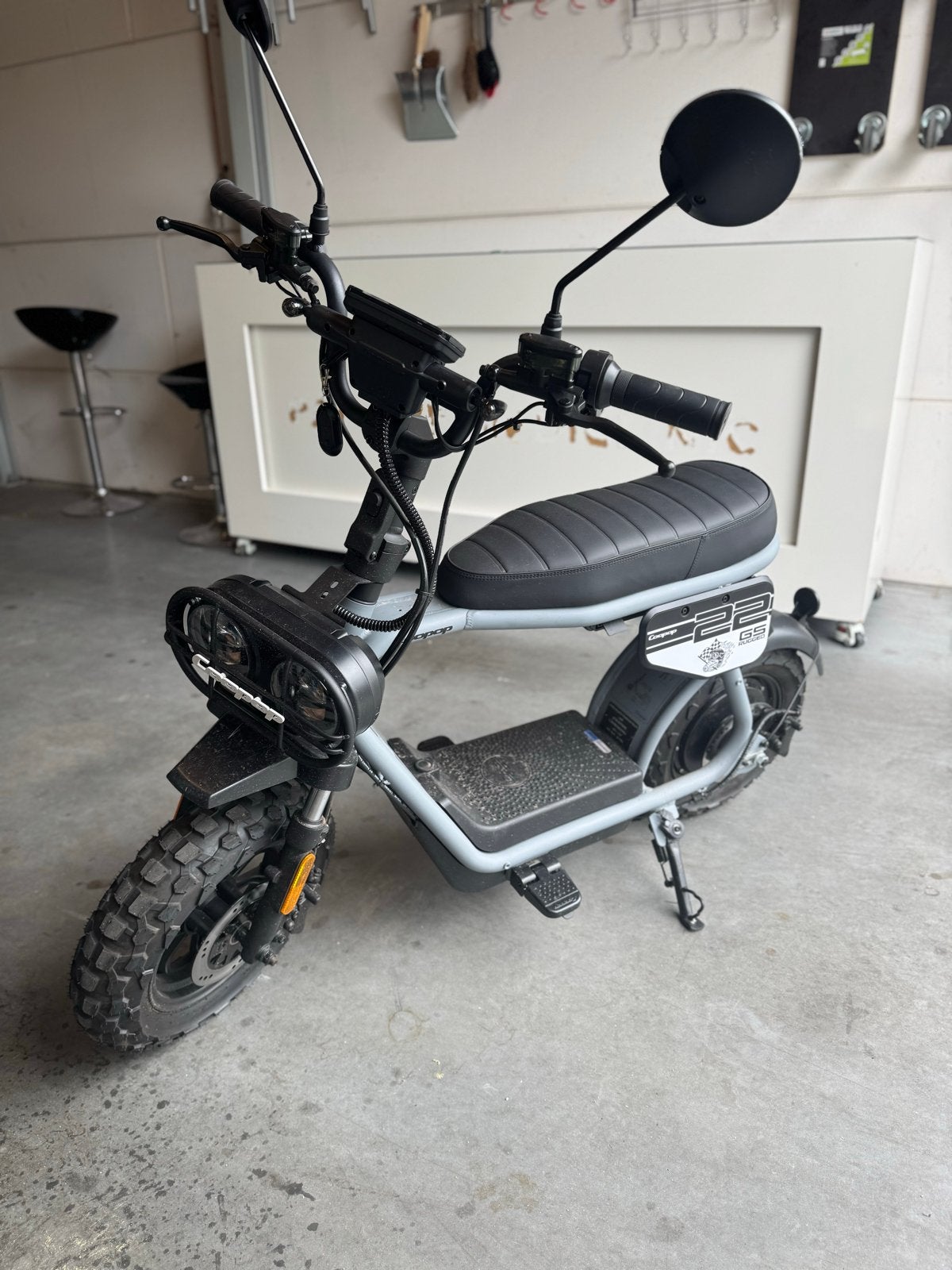 Coopop Rugged GS Elektrische Scooter | Stone Grey|Nieuwstaat, Ophalen of Verzenden, Zo goed als nieuw, Elektrisch, Overige merken