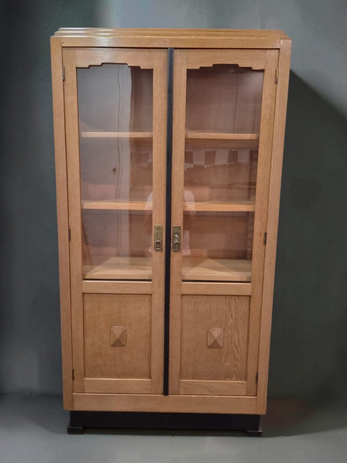 antieke kast boekenkast Art Deco vitrinekast