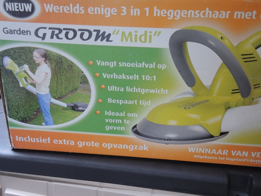 heggenschaar met opvangzak, Ophalen, Gebruikt, Elektrisch