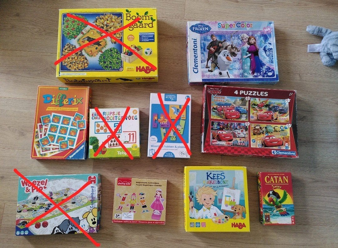 Diverse spellen en puzzels voor jong en oud, Vijf spelers of meer, Ophalen of Verzenden, Gebruikt, HABA, Clementoni, Ravensburger, Jumbo, 999 Games