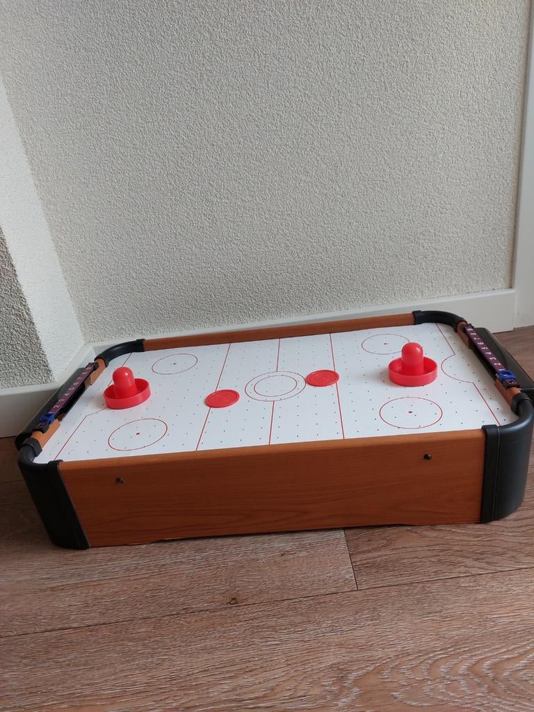 Tafel Airhockey Spel - Compact en Compleet, Een of twee spelers, Ophalen, Zo goed als nieuw, Natural Games
