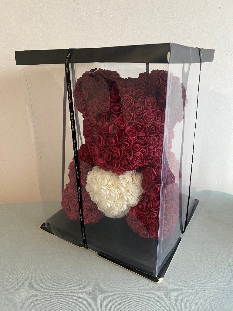 Love teddy beer rode rozen 40cm in geschenkdoos, Verzamelen, Beren en Cherished Teddies, Ophalen of Verzenden, Zo goed als nieuw