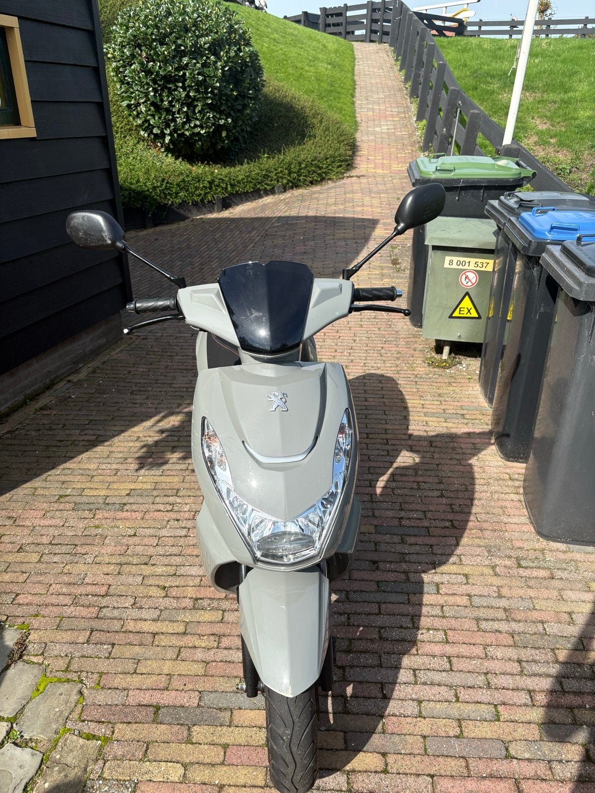Peugeot Kisbee scooter - nardo grey, Ophalen, Gebruikt, Overige modellen, Maximaal 45 km/u