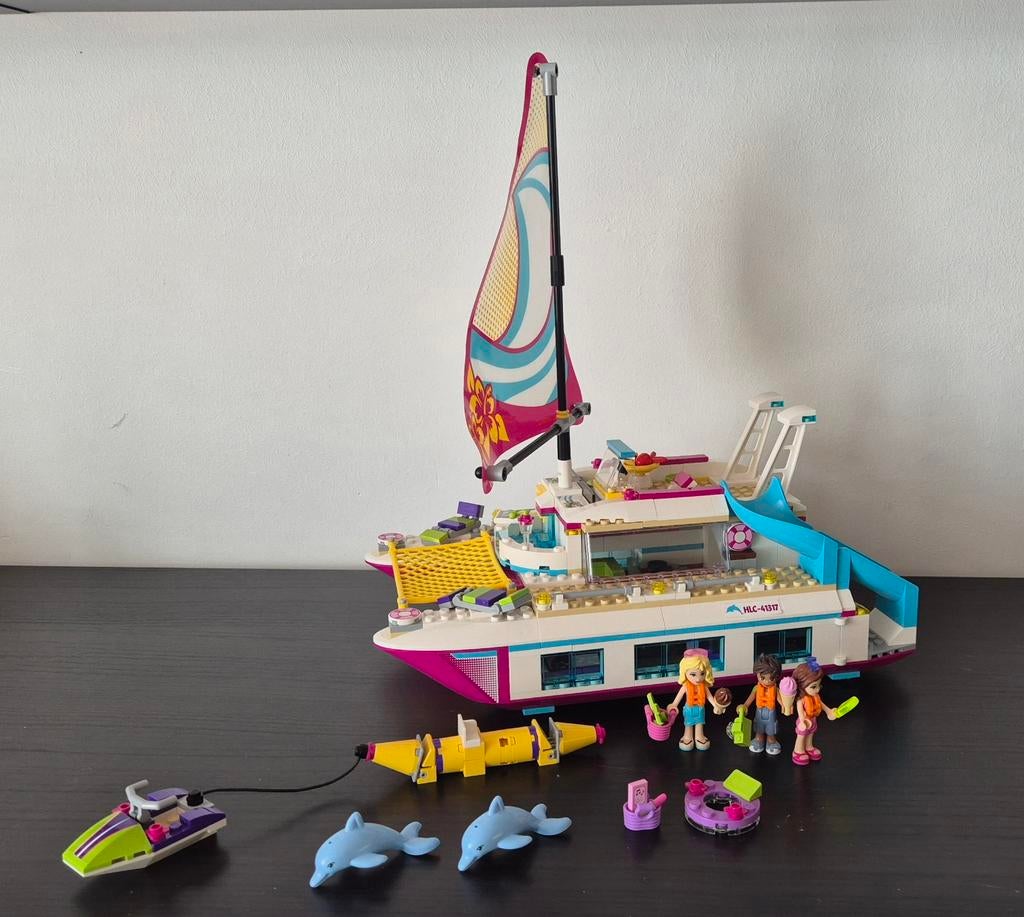 Lego Friends Sunshine Catamaran 41317 - Compleet, Gebruikt, Lego, Friends, Ophalen of Verzenden