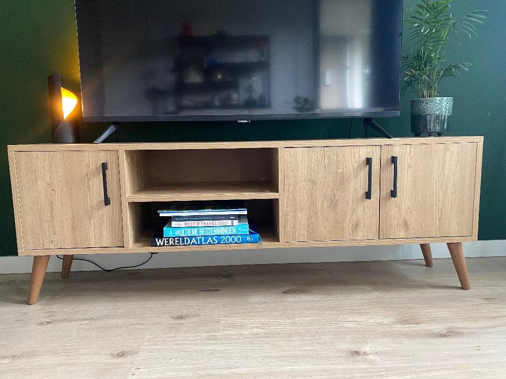TV-meubel Exxen, Ophalen, 150 tot 200 cm, Bohemian, Zo goed als nieuw