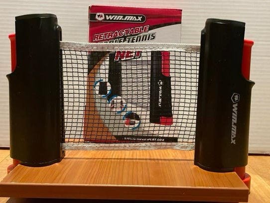 Tafeltennis-net uittrekbaar, op  tafel of deur tot 5 cm., Ophalen of Verzenden, Zo goed als nieuw, Net, Batje(s) of Balletje(s)