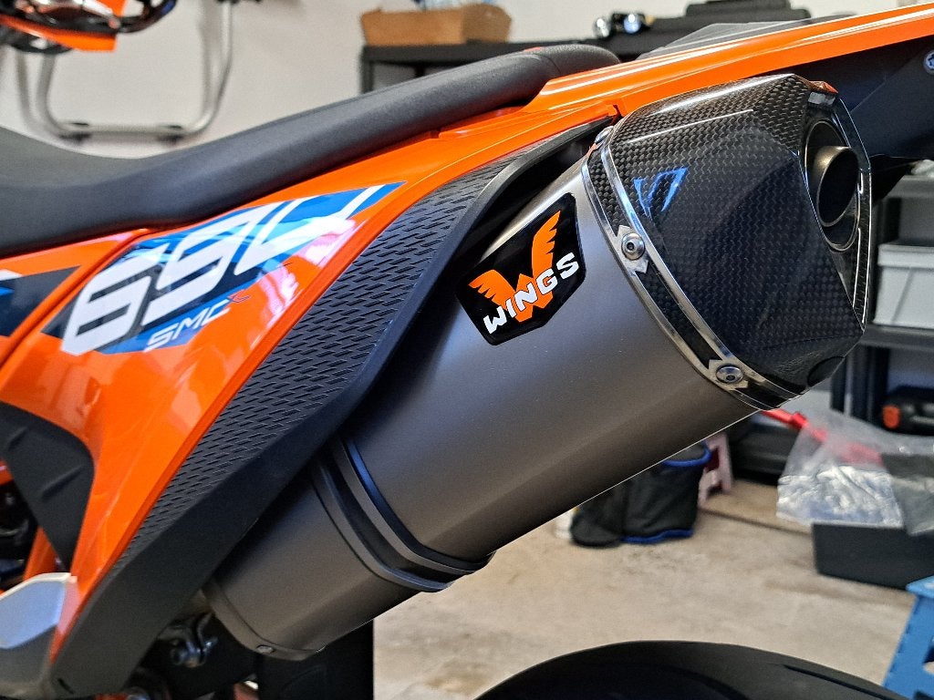 Wings uitlaat KTM 690 Enduro/SMC R, Ophalen of Verzenden, Gebruikt