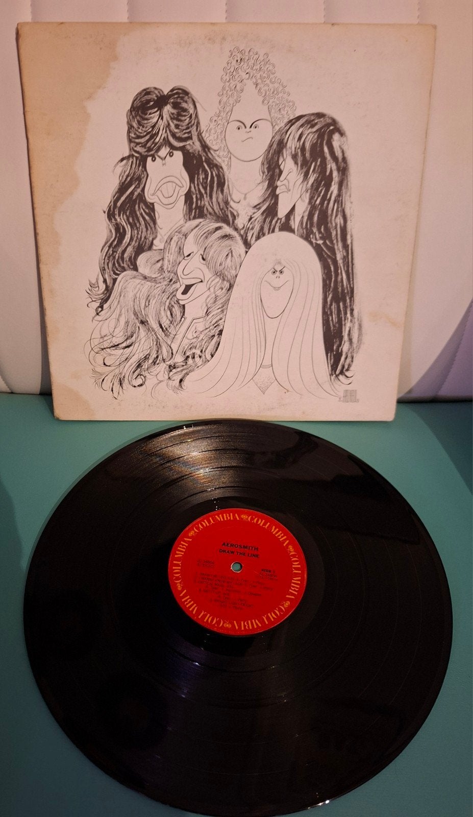 Aerosmith - Draw the Line LP (1977), Gebruikt, Ophalen of Verzenden, 12 inch, Poprock