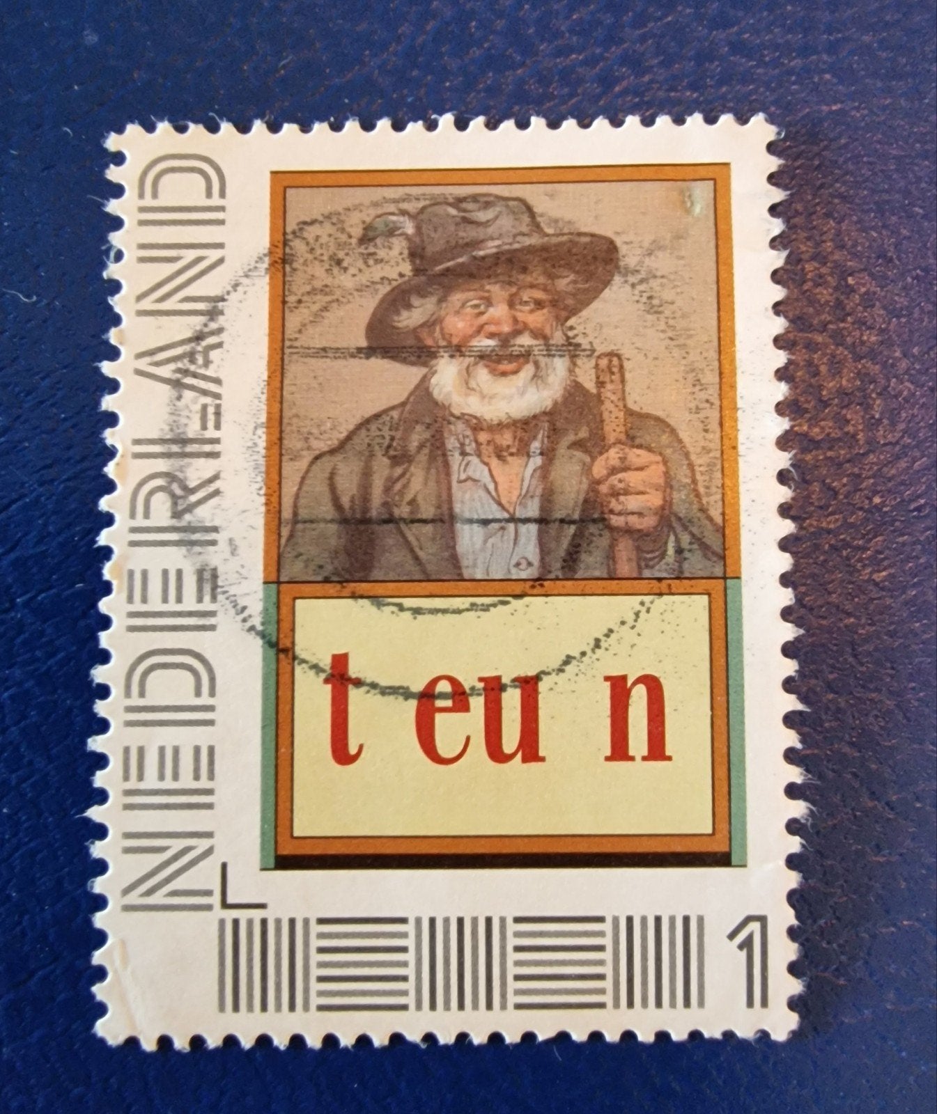 kv1145 persoonlijke  postzegel 'Teun' met stempel, Ophalen of Verzenden, Na 1940, Gestempeld