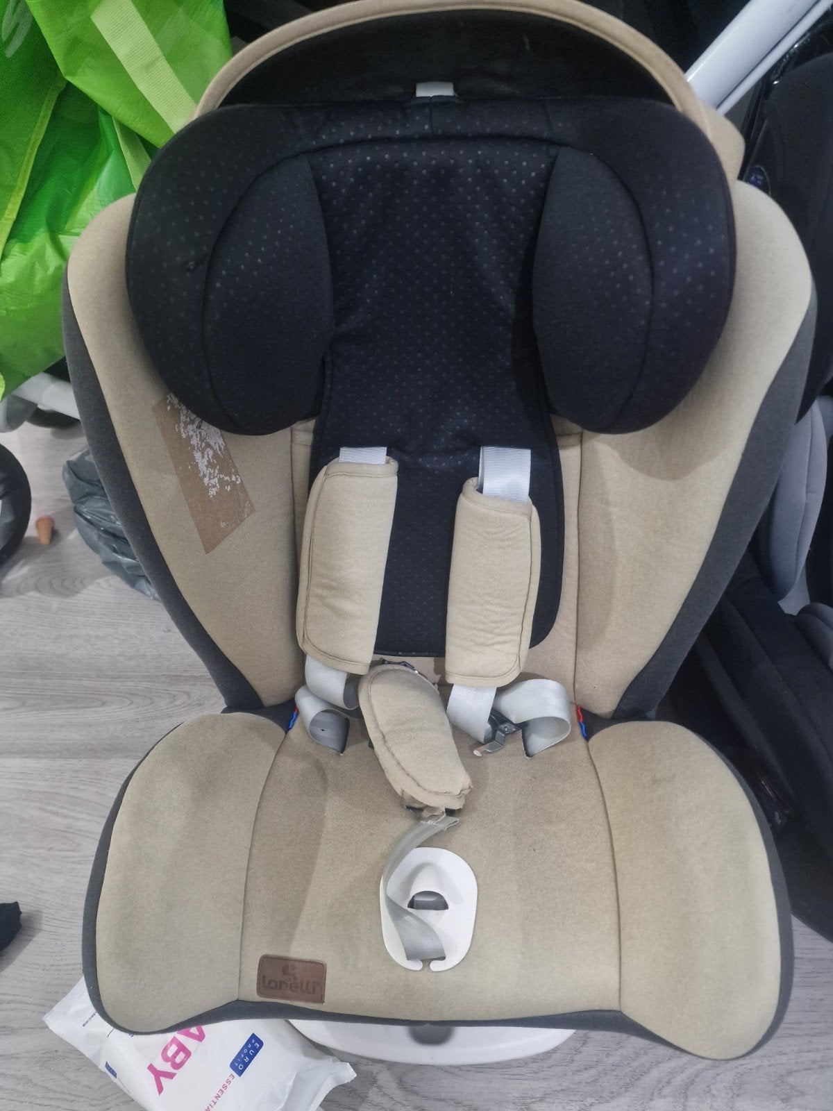 Lorelli Autostoel - Beige/Zwart -, Gebruikt, 9 t/m 18 kg, Isofix, Ophalen