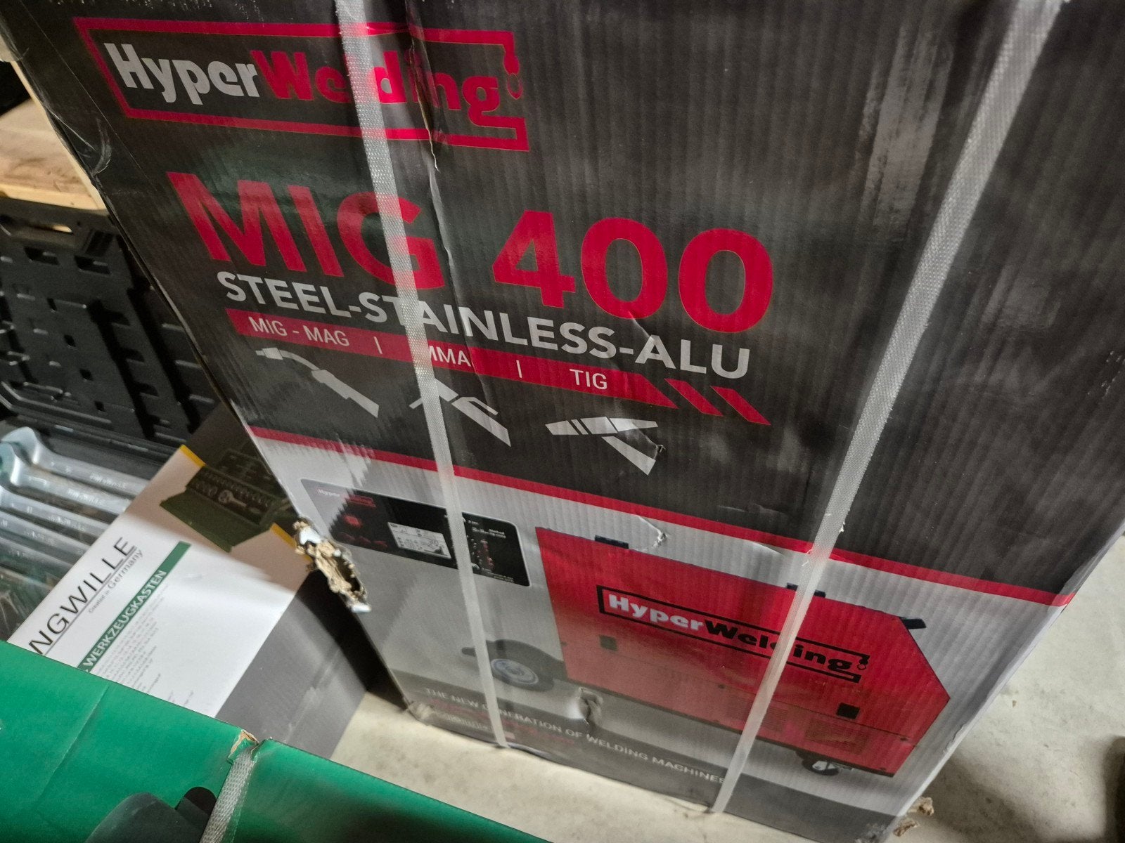 HyperWelding MIG 400 Lasapparaat - Nieuw in doos, Ophalen, Nieuw, 250 ampère of meer, Co2