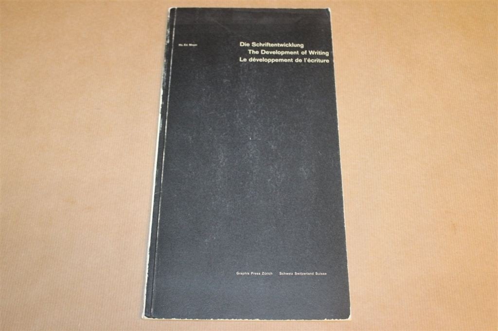 Die Schriftentwicklung — Ontwikkeling van het Schrift, 1968, Ophalen of Verzenden, Gelezen, Europa