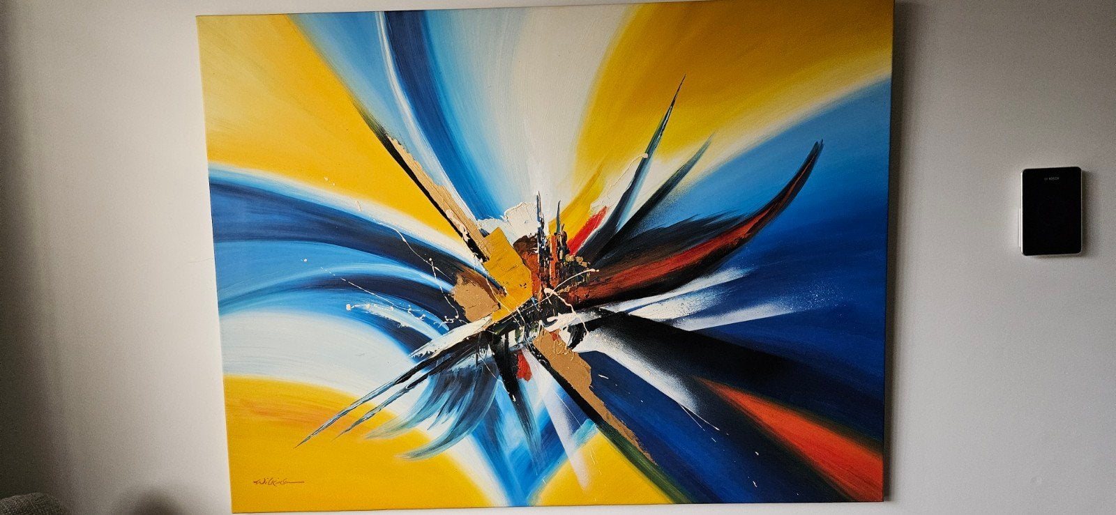 Wilkinson abstract schilderij 120x90 cm, Antiek en Kunst, Kunst | Schilderijen | Abstract, Ophalen of Verzenden