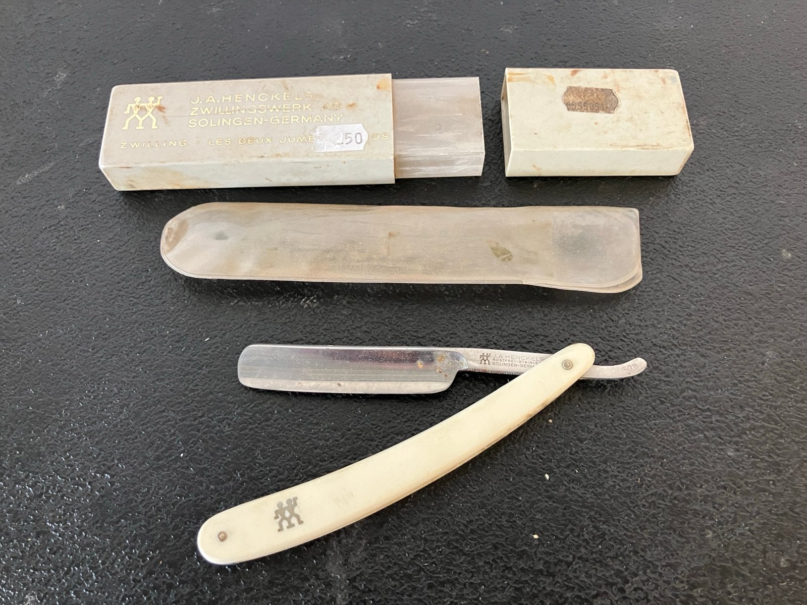 Vintage J.A. Henckels Zwilling scheermes Solingen, Antiek en Kunst, Ophalen of Verzenden