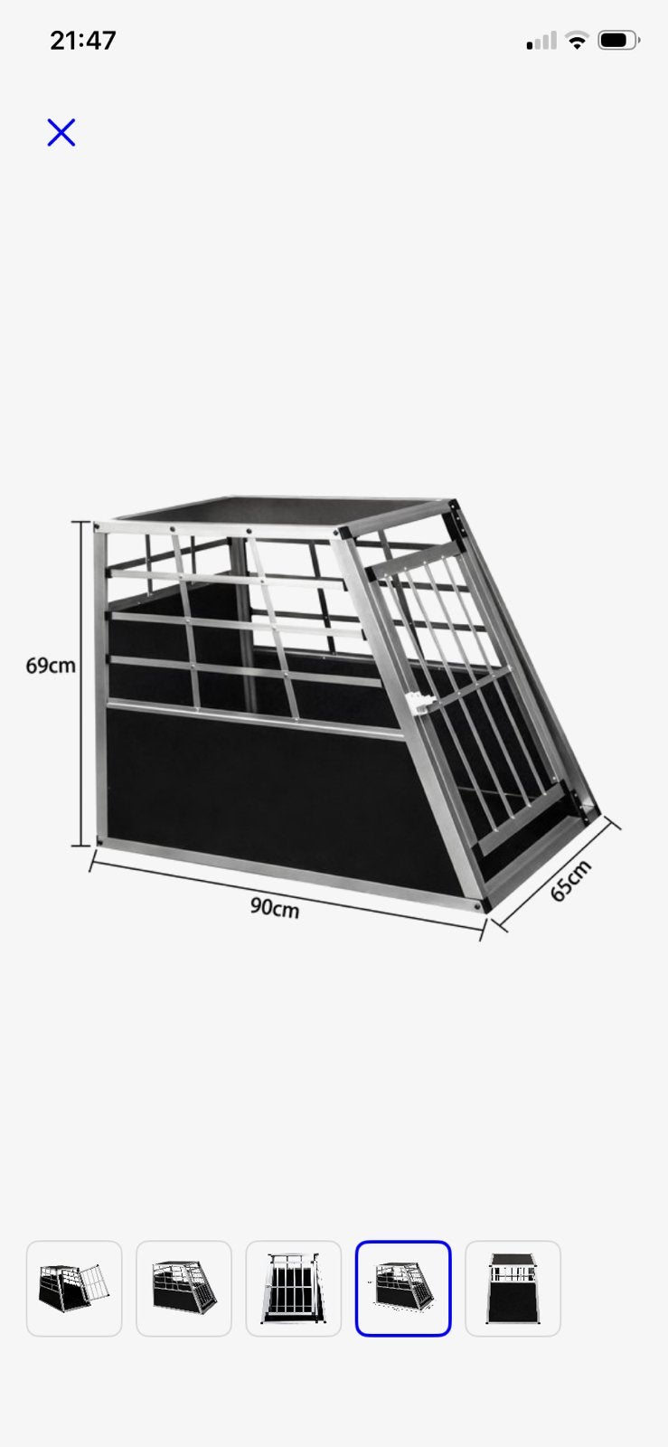 Autobench voor Medium hond, Ophalen, Gebruikt, 75 tot 110 cm, 65 tot 100 cm