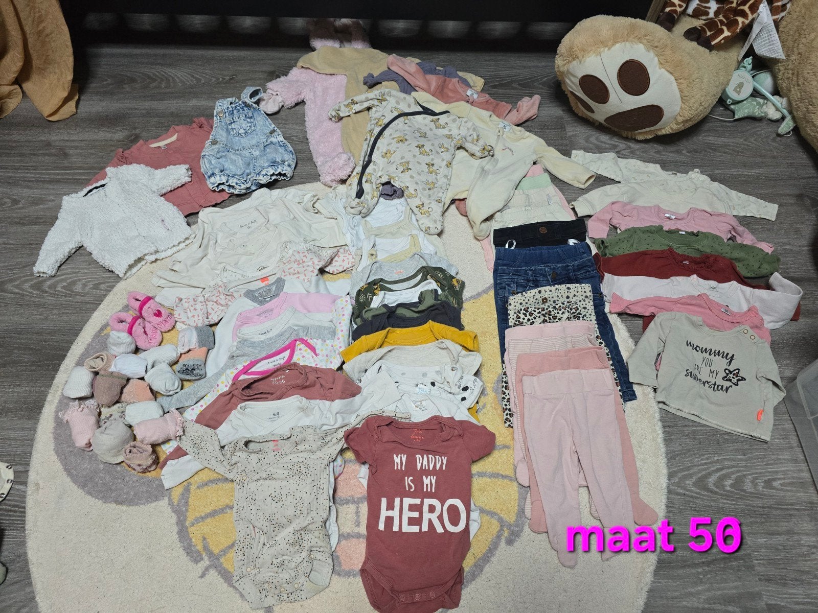 Kledingpakket meisje maat 50., Kinderen en Baby's, Ophalen of Verzenden, Zo goed als nieuw, Maat 50