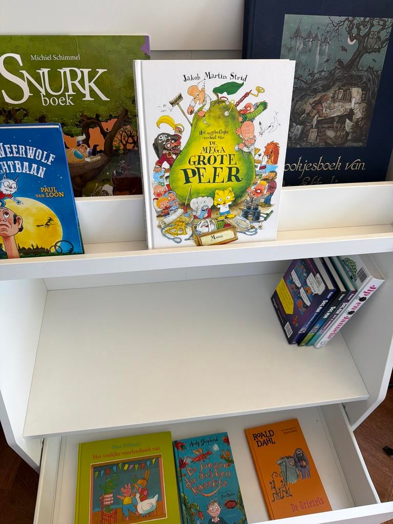 Witte Boekenkast voor Kinderkamer - Exclusief Boeken, Ophalen, Gebruikt, 100 tot 150 cm, 50 tot 100 cm