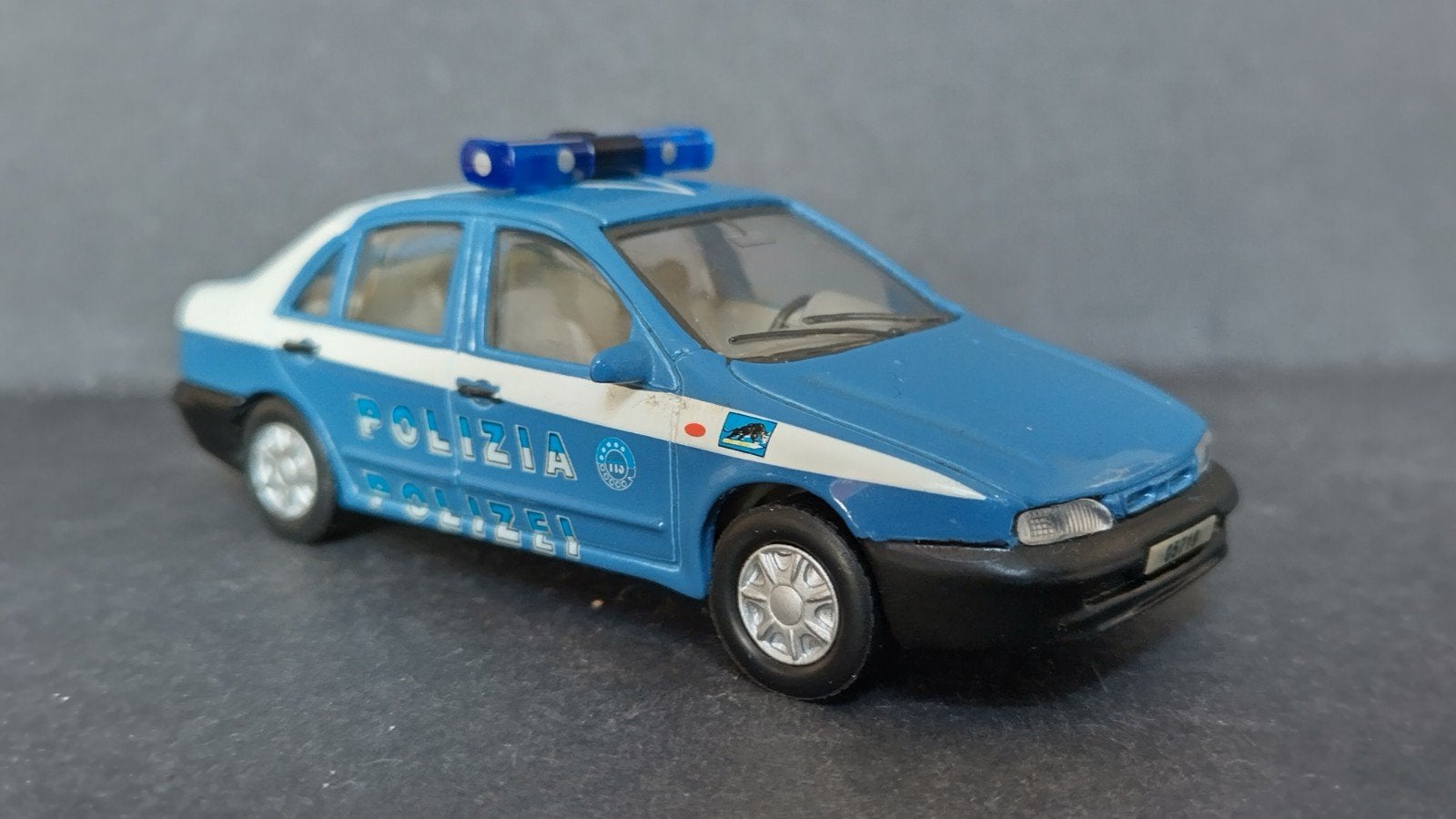 Fiat Marea Polizia 1:43 Maisto Pol, Overige merken, Auto, Verzenden, Zo goed als nieuw