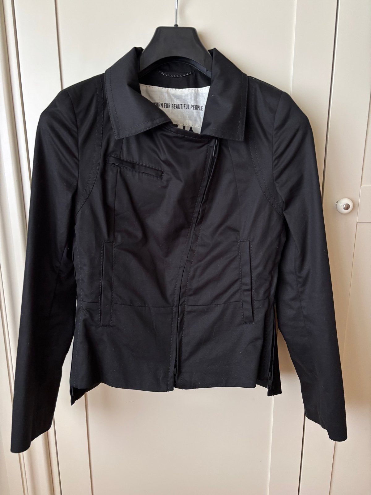 Drykorn For Beautiful People Zwarte Blazer met Zebra Voering, Ophalen of Verzenden, Zo goed als nieuw, Maat 36 (S), Zwart