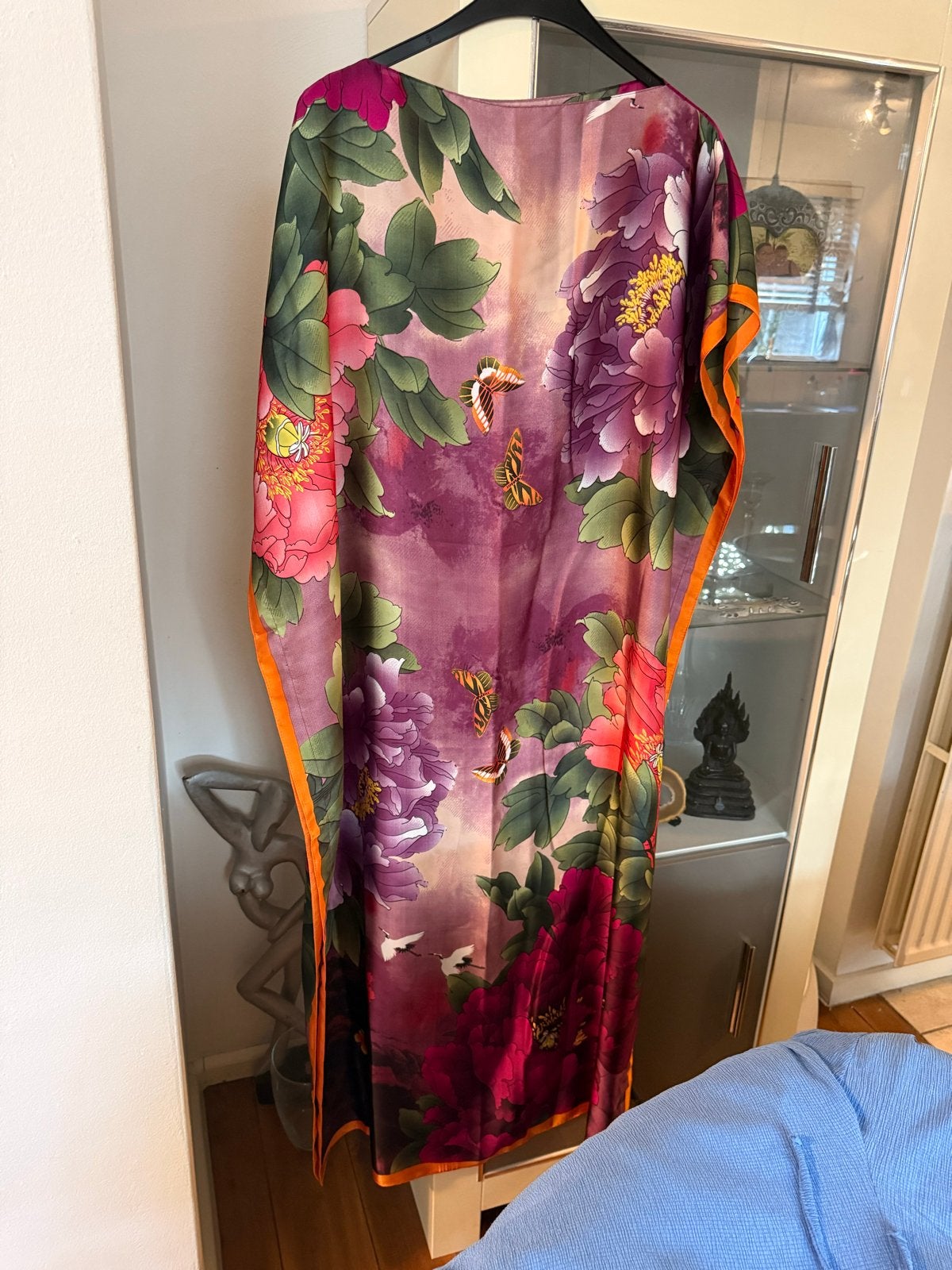 Nieuwe Kaftan met Satijnlook en Bijpassende Sjaal, Kleding | Dames, Ophalen of Verzenden, Nieuw, Meerkleurig, Jurk