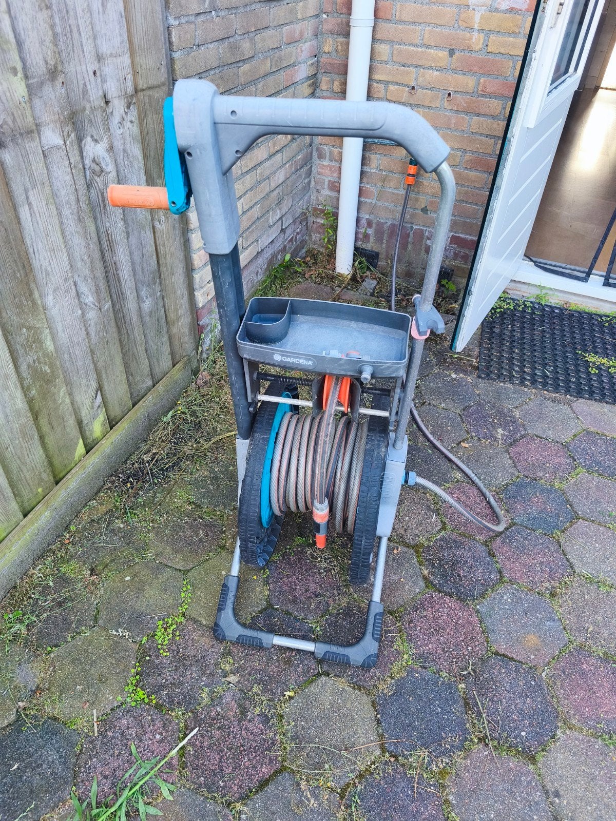 Gardena haspel met slang en toebehoren gratis, Ophalen, Gebruikt, Overige typen