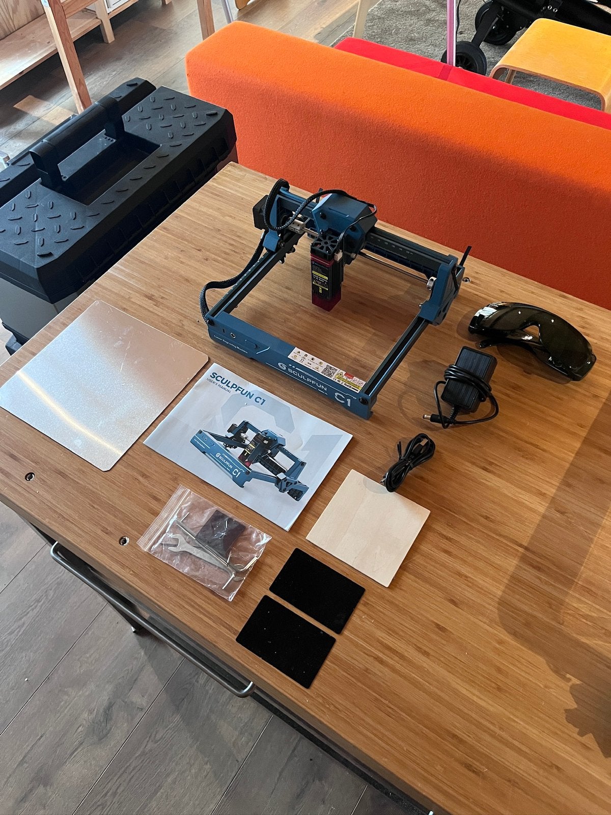 SCULPFUN C1 Laser Graveermachine - Zo goed als nieuw, Ophalen of Verzenden, Zo goed als nieuw