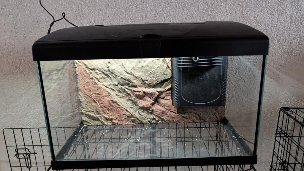 Ferplast Capri 60 inc 3D wand en accessoires, Dieren en Toebehoren, Ophalen, Zo goed als nieuw, Leeg aquarium