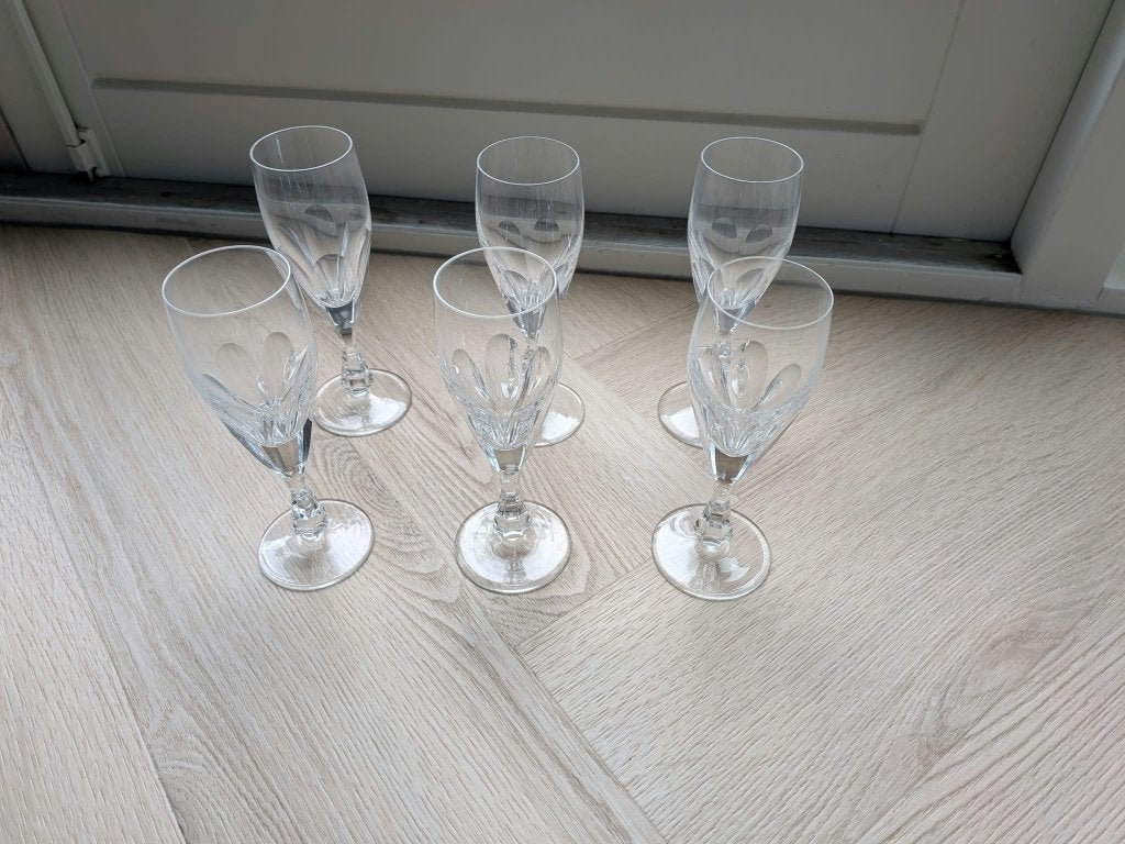 Vintage kristallen glazen – prachtige staat, Ophalen